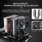 Thermalright Peerless Assassin 120 SE Refroidisseur d'air CPU, PA120 SE, 6 caloducs refroidisseur de CPU, double ventilateur TL- Thermalright Peerless Assassin 120 SE Refroidisseur d'air CPU, PA120 SE, 6 caloducs refroidisseur de CPU, double ventilateur TL-