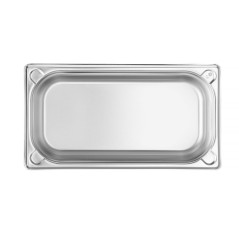 HENDI Bac Gastronorm GN 1/3, Kitchen Line, résistance thermique -40 °C à 250 °C, compatible four et bain-marie, 2,5L, 325x176x(H