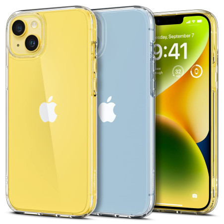 Spigen Ultra Hybrid Coque pour iPhone 14 [Anti-Jaunissement] - Transparent