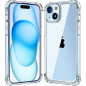 Melomon Coque pour iPhone 15 Plus (6,7 Pouces), étui de Protection Transparente Antichoc, Housse Anti-Rayures pour iPhone 15 Plu