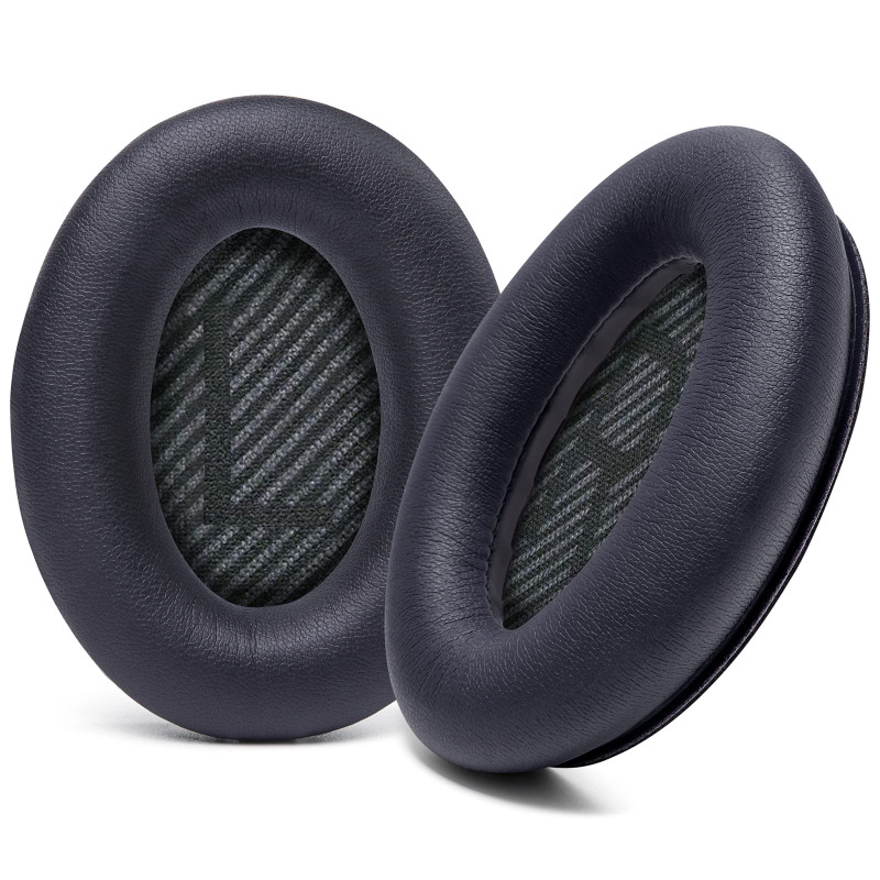 WC Coussinets améliorés pour écouteurs Bose QC35 et QC35ii (QuietComfort 35) par Wicked Cushions – Cuir Souple, Mousse à mémoire WC Coussinets améliorés pour écouteurs Bose QC35 et QC35ii (QuietComfort 35) par Wicked Cushions – Cuir Souple, Mousse à mémoire