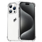 Melomon Coque pour iPhone 15 Pro Max (2023) 6,7",Housse Etui en Transparent Silicone TPU Souple [Bumper avec Coins Renforcés],Sh