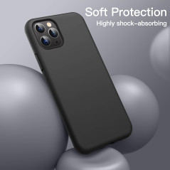 JETech Coque Silicone pour iPhone 11 Pro 5,8 Pouces, Protection Complète du Corps au Toucher Soyeux, Étui Housse Anti-Chocs Doub