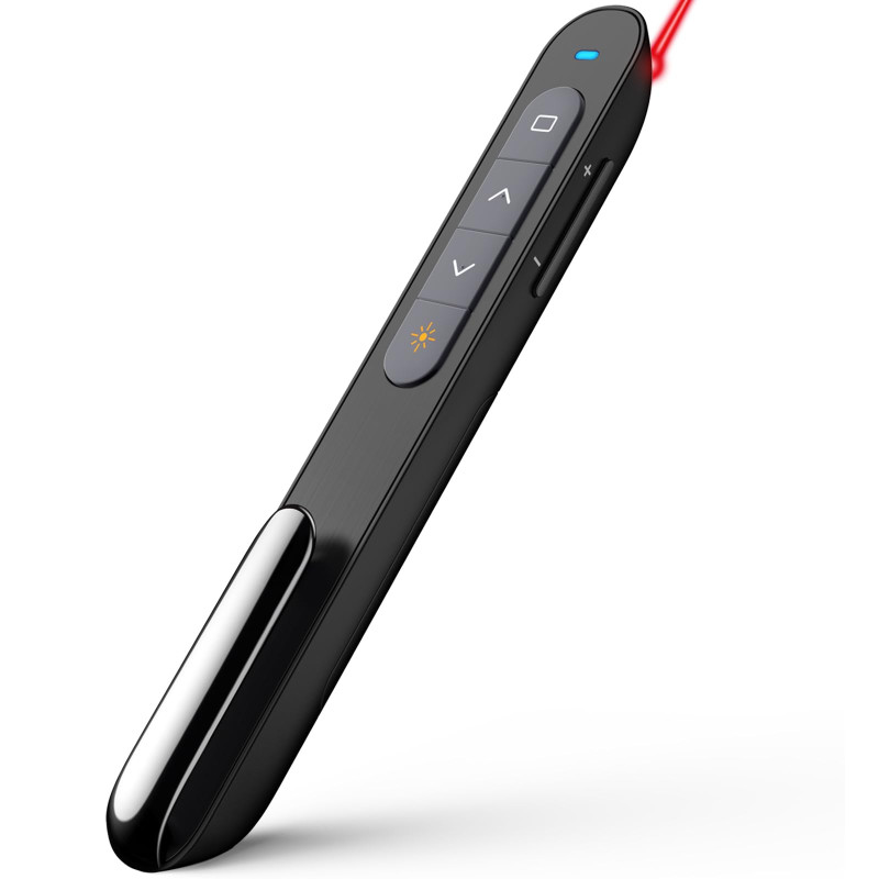 Norwii Télécommande de Présentation pour PowerPoint, Présentateur sans Fil avec Pointeur, Portée 100m pour Enseignants et Confér Norwii Télécommande de Présentation pour PowerPoint, Présentateur sans Fil avec Pointeur, Portée 100m pour Enseignants et Confér