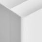 Amazon Basics Organiseur en plastique Pot à crayons Blanc Amazon Basics Organiseur en plastique Pot à crayons Blanc