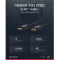 Clicktronic 70306 Casual Câble HDMI High Speed avec Ethernet, 7.5m Longueur