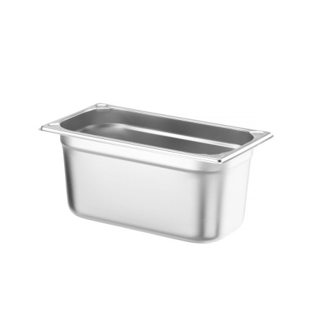 HENDI Bac Gastronorm GN 1/3, Kitchen Line, résistance thermique -40 °C à 250 °C, compatible four et bain-marie, 5,7L, 325x176x(H