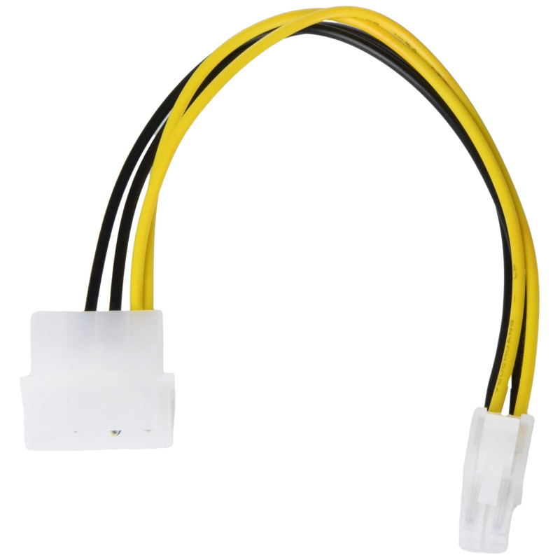 AKYGA AK-CA-12 Câble Adaptateur Molex mâle vers P4 4 Broches Femelle 15 cm