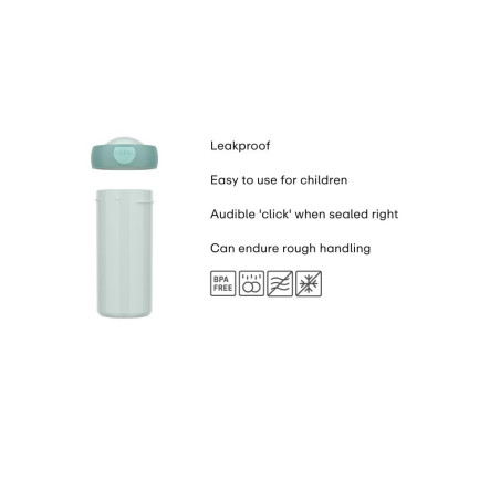 Mepal - Gourde Campus - Gobelet pour Boire - Gourde Étanche pour Enfants - Tasse pour Boire Réutilisable - Sans BPA et Lavable a