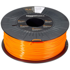 Amazon Basics Filament PLA pour imprimante 3D, 1.75 mm, Orange fluo, Bobine, 1 kg