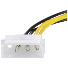 AKYGA AK-CA-12 Câble Adaptateur Molex mâle vers P4 4 Broches Femelle 15 cm
