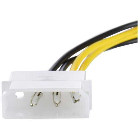 AKYGA AK-CA-12 Câble Adaptateur Molex mâle vers P4 4 Broches Femelle 15 cm