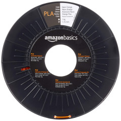 Amazon Basics Filament PLA pour imprimante 3D, 1.75 mm, Orange fluo, Bobine, 1 kg