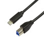 Câble de raccordement USB 3.2 (Gen1 x 1), USB (Type C) vers USB (Type B) Noir, 2 m Câble de raccordement USB 3.2 (Gen1 x 1), USB (Type C) vers USB (Type B) Noir, 2 m