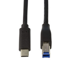 Câble de raccordement USB 3.2 (Gen1 x 1), USB (Type C) vers USB (Type B) Noir, 2 m