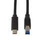 Câble de raccordement USB 3.2 (Gen1 x 1), USB (Type C) vers USB (Type B) Noir, 2 m Câble de raccordement USB 3.2 (Gen1 x 1), USB (Type C) vers USB (Type B) Noir, 2 m