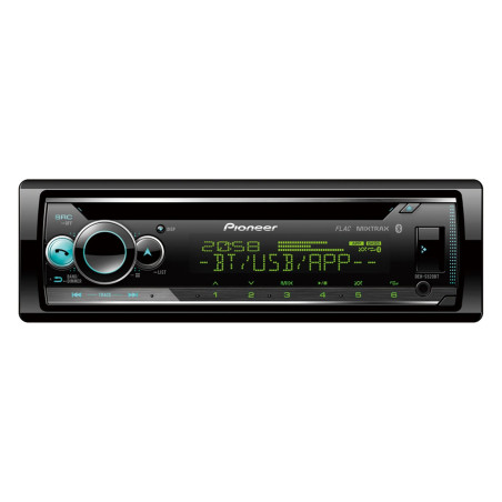 Pioneer DEH-S520BT Autoradio CD 1 DIN avec Bluetooth®, éclairage Multicolore, USB, Application Smart Sync et Compatible avec Les