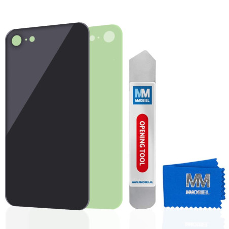 MMOBIEL Vitre arrière de Rechange Compatible avec iPhone SE 2020/8-4,7" - Coque arrière en Verre véritable - avec Outil d'ouvert
