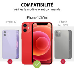 MyGadget Coque Compatible avec Apple iPhone 12 Mini - Case TPU Souple & Soft - Cover Protection Extra Fine & Légère - Étui Color