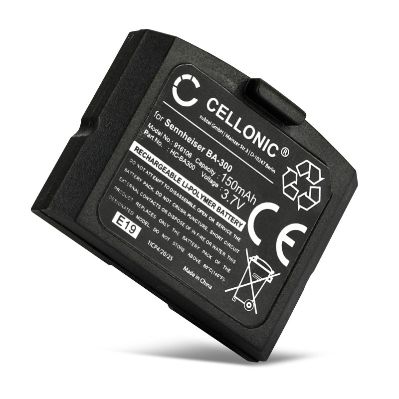 CELLONIC, Batterie pour Casque Compatible avec Sennheiser RI 840 (Set 840 TV), RR 4200 (RS 4200 II), RR 4200 (150mAh, 3.7V) Batt CELLONIC, Batterie pour Casque Compatible avec Sennheiser RI 840 (Set 840 TV), RR 4200 (RS 4200 II), RR 4200 (150mAh, 3.7V) Batt