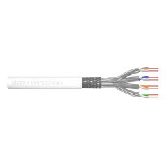 DIGITUS 305 m Cat 7 Câble réseau SoHo - S-FTP (PiMF) Simplex - BauPVO Dca - LSZH Sans halogène - 600 MHz Cuivre AWG 26/1 - Compa