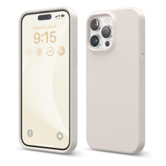 elago Coque Silicone Liquide Compatible avec iPhone 15 Pro Max, Qualité Supérieure, Coque Protection Intégrale [Structure Antich