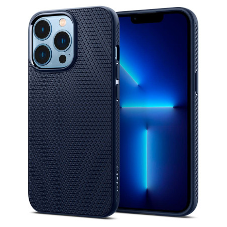 Spigen Liquid Air Coque pour iPhone 13 Pro - Bleu Marin