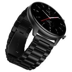 YABZOZ Bracelet Compatible avec Amazfit GTR 2 / GTR 2e / Stratos 3 / GTR 47mm / GTR 3 / GTR3 Pro Metall 22mm Bracelet (N)