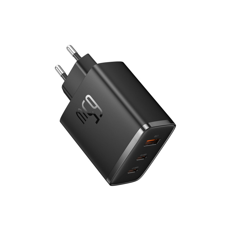 Baseus Chargeur USB C, 65 W, Bloc d'alimentation 3 Ports PD, avec PPS, Chargeur Rapide GaN Compatible avec MacBook Pro/Air, iPho