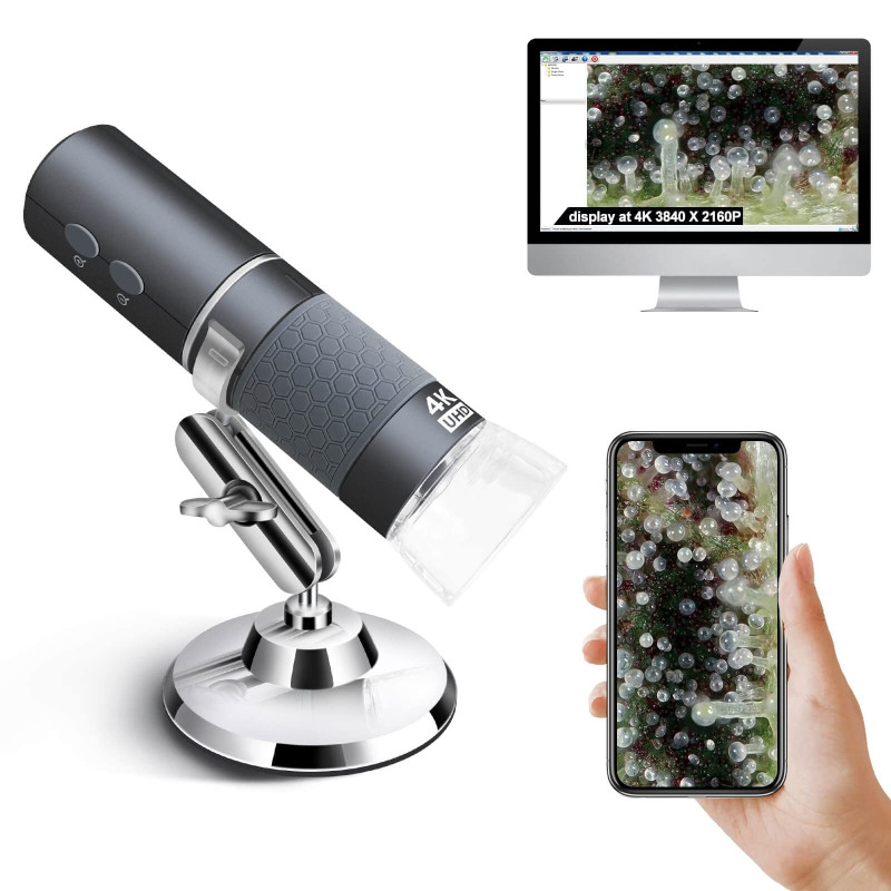 Ninyoon Microscope WiFi 4K pour iPhone Android 50 à 1000X USB numérique sans Fil Super HD Endoscope caméra pour Tous iPhone iPad Ninyoon Microscope WiFi 4K pour iPhone Android 50 à 1000X USB numérique sans Fil Super HD Endoscope caméra pour Tous iPhone iPad