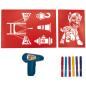 Paw Patrol - Spray Pen Set Battery - Kit de dibujo aerógrafo para niños - Kit de pintura con lápices de colores y modelos Paw Patrol - Spray Pen Set Battery - Kit de dibujo aerógrafo para niños - Kit de pintura con lápices de colores y modelos