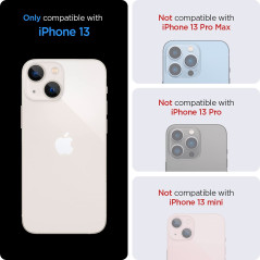 Spigen Ultra Hybrid Matte Coque pour iPhone 13 [Anti-Jaunissement] - Frost Noir