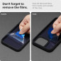 Spigen Ultra Hybrid Matte Coque pour iPhone 13 [Anti-Jaunissement] - Frost Noir