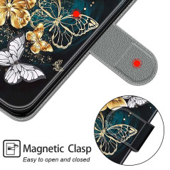 Guxira Coque Cuir pour iPhone XR Étui à Rabat Motif Dessin pour Filles Femmes, Portefeuille Housse avec Case 360 Degrés Silicone