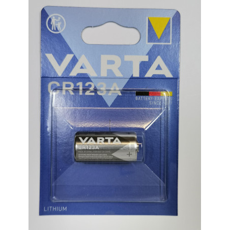 Varta CR123A 1-BL Pile Non-Rechargeable Lithium 3V - Piles Non Rechargeables au Lithium, cylindrique, 3 V, 1 pièce, 1600 mAh, Ar