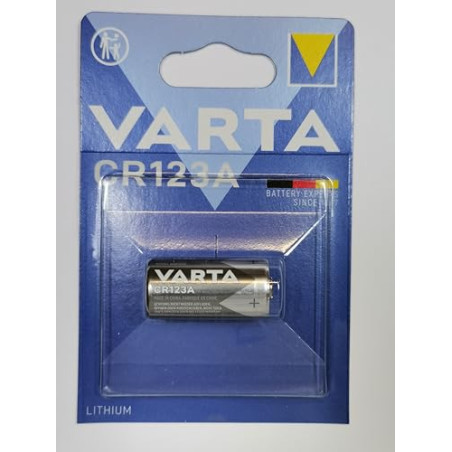 Varta CR123A 1-BL Pile Non-Rechargeable Lithium 3V - Piles Non Rechargeables au Lithium, cylindrique, 3 V, 1 pièce, 1600 mAh, Ar