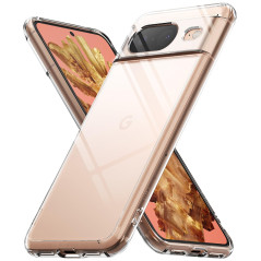 Ringke Coque Google Pixel 8 [Fusion] Transparente Solide Rigide Polycarbonate Back TPU Souple Bumper Étui Antichoc Protection po