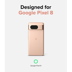 Ringke Coque Google Pixel 8 [Fusion] Transparente Solide Rigide Polycarbonate Back TPU Souple Bumper Étui Antichoc Protection po