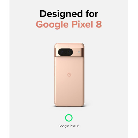 Ringke Coque Google Pixel 8 [Fusion] Transparente Solide Rigide Polycarbonate Back TPU Souple Bumper Étui Antichoc Protection po