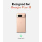 Ringke Coque Google Pixel 8 [Fusion] Transparente Solide Rigide Polycarbonate Back TPU Souple Bumper Étui Antichoc Protection po