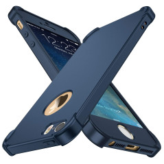 ORETECH Coque Compatible avec iPhone Se 2016 5 5S, avec 2 x Protecteur D'écran en Verre Trempé Housse Hybride Robuste 2 en 1 Ant