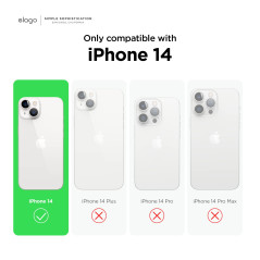 elago Coque Silicone Liquide Compatible avec iPhone 14 Étui (6.1”), Coque Silicone Premium, Housse Protection Complète - Case An