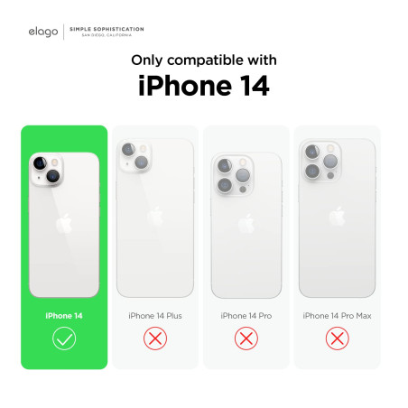 elago Coque Silicone Liquide Compatible avec iPhone 14 Étui (6.1”), Coque Silicone Premium, Housse Protection Complète - Case An