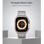 MoKo Bracelet en Titane Compatible avec Apple Watch Ultra 3/2/1 Strap 49mm 46mm 45mm 44mm 42mm,Bracelet en Métal avec Boucle Dép MoKo Bracelet en Titane Compatible avec Apple Watch Ultra 3/2/1 Strap 49mm 46mm 45mm 44mm 42mm,Bracelet en Métal avec Boucle Dép