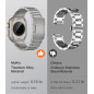 MoKo Bracelet en Titane Compatible avec Apple Watch Ultra 3/2/1 Strap 49mm 46mm 45mm 44mm 42mm,Bracelet en Métal avec Boucle Dép MoKo Bracelet en Titane Compatible avec Apple Watch Ultra 3/2/1 Strap 49mm 46mm 45mm 44mm 42mm,Bracelet en Métal avec Boucle Dép