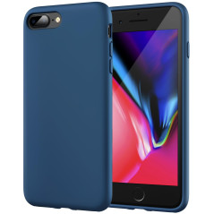 JETech Coque en Silicone pour iPhone 7 Plus / 8 Plus, Étui de Protection Complète du Corps au Toucher Soyeux, Housse avec Doublu