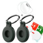Coque Porte Clé/Clef Noir x2 pour Apple Airtags ✯Marque FRANÇAISE✯ Accessoires de Protection Airtag Housse Air Tag Traceur GPS C Coque Porte Clé/Clef Noir x2 pour Apple Airtags ✯Marque FRANÇAISE✯ Accessoires de Protection Airtag Housse Air Tag Traceur GPS C