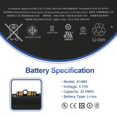 ANTIEE 8827mAh 32.9Wh A1484 Replacement Tablet Batterie Compatible with iPad 2017 A1822 A1823 iPad 2018 A1893 A1954 iPad Air A14