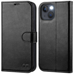 OCASE Etui Coque iPhone 13 Mini, Antichoc TPU Housse iPhone 13 Mini Cuir PU Portefeuille Etui [RFID Blocage] [Béquille] [Fentes 