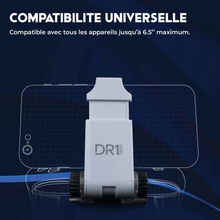 DR1TECH GameGrip5+ Support de Téléphone Pour Manette Dualsense PS5 Compatible Avec Iphone/Android Smartphones - Smart Clip Pour
